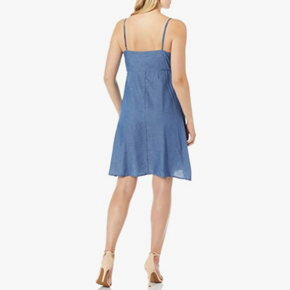 Lucca Contour Women's White Vivan Front Spaghetti Strap Cami Dress - Picture 5 of 11